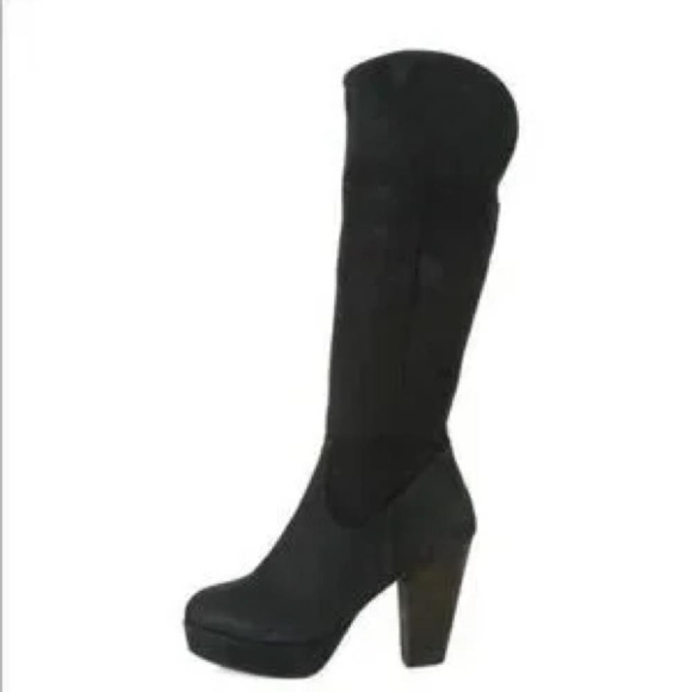 Steve Madden Rackey Leather Knee High Heeled Boots women’s size 6
